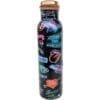 RASTOGI HANDICRAFTS-SCREEN PRINTED PURE COPPER WATER BOTTLE-950 ml