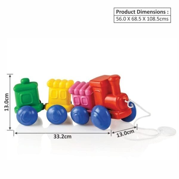 KHELO KUDOO-KID'S WOBBLE WAGON TOY-MULTICOLOUR