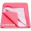 V S RETAILER-QUICK DRY WATERPROOF BED PROTECTOR DRY SHEET-SALMON ROSE