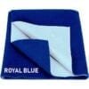 V S RETAILER-QUICK DRY WATERPROOF BED PROTECTOR DRY SHEET-ROYAL BLUE