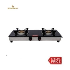 GOODFLAME-STAINLESS STEEL MANUAL GAS STOVE WITH 2 CAST IRON BURNERS