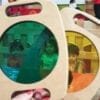 STRAWBERRY STOP-KID'S WOODEN RAINBOW COLOR FILTERS-MULTICOLOR