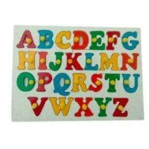 STRAWBERRY STOP-KID'S CAPITAL ABC ALPHABET PUZZLE WITHOUT PICTURES-MULTI COLOR