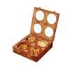 GRIPYOGA-WOODEN DRY FRUIT AND MASALA BOX (4 BOWLS)-BROWN