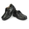 HOREX-MEN'S 100% PURE LEATHER ROUGH & TOUGH CASUAL SHOES-BLACK