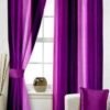 CURTAIN DECOR-3D POLYESTER LONG CRUSH PATTA DOOR CURTAIN-PURPLE