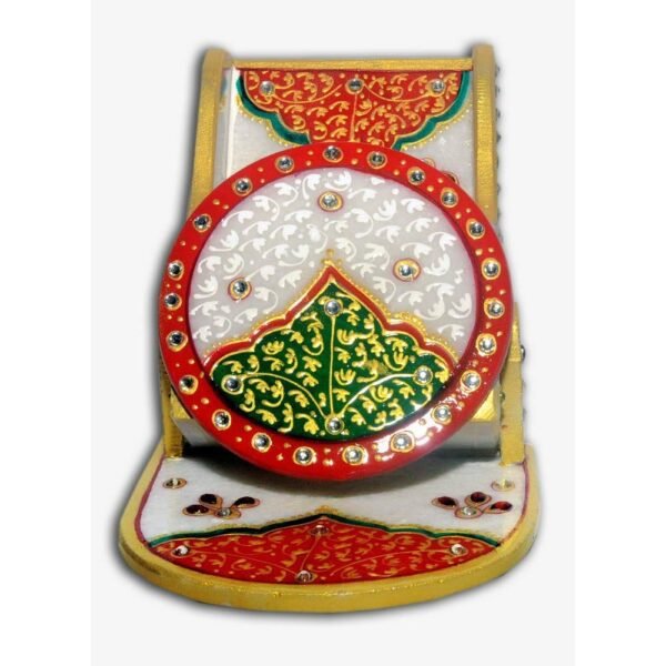 G L MARBLE HANDICRAFT-MARBLE HANDICRAFT MOBILE STAND-MULTICOLOR