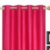 CURTAIN DECOR-POLYESTER PLAIN WINDOW CURTAIN-PINK (PACK OF 3)