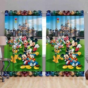 Curtain Decor-Polyester Digital Printed Window Curtain-Multicolor (Pack Of 2)