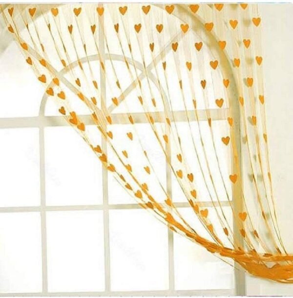 CURTAIN DECOR-GEO NATURE POLYESTER 7 FT DOOR CURTAIN-YELLOW (PACK OF 2)