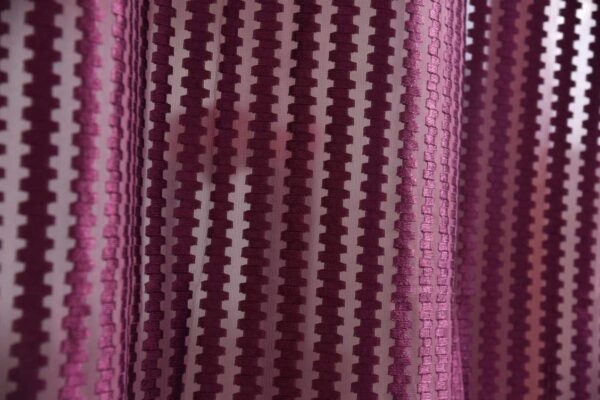 CURTAIN DECOR-POLYESTER TISSUE NET EYELET CURTAIN-WINE (PACK OF 2)