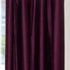 CURTAIN DECOR-POLYESTER LEAF LONG PATCH CURTAIN-WINE (PACK OF 2)