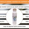 Prisha India Craft-Digital Printed Copper Water Bottle-White (1000 ml)
