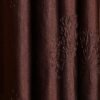 CURTAIN DECOR-POLYESTER TREE FLORAL PUNCH CURTAIN-BROWN (PACK OF 2)