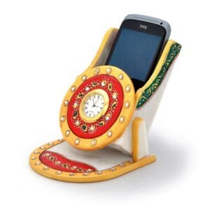 G L MARBLE HANDICRAFT-MARBLE HANDICRAFT MOBILE STAND-MULTICOLOR
