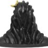Beckon Venture-Microfibre Adiyogi Statue For Car Dashboard-Black