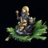 Beckon Venture-Handcrafted Lord Ganesha Backflow Incense Burner-Gold