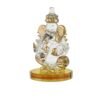 Beckon Venture-Handcrafted Glass Lord Ganesha Statue-Multicolor