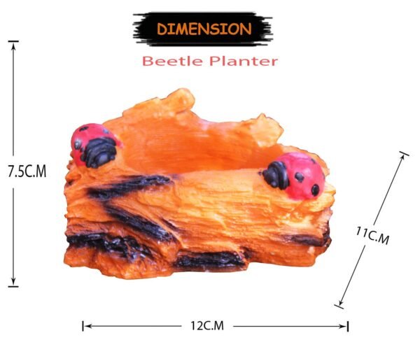 Beckon Venture-Handcrafted Cute Beetle Shaped Planter-Multicolor
