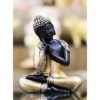 Beckon Venture-Handcrafted Meditating Lord Buddha Idol-Gold