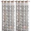 Curtain Decor-Polyester Net Eyelet Curtain-White (Pack Of 2)