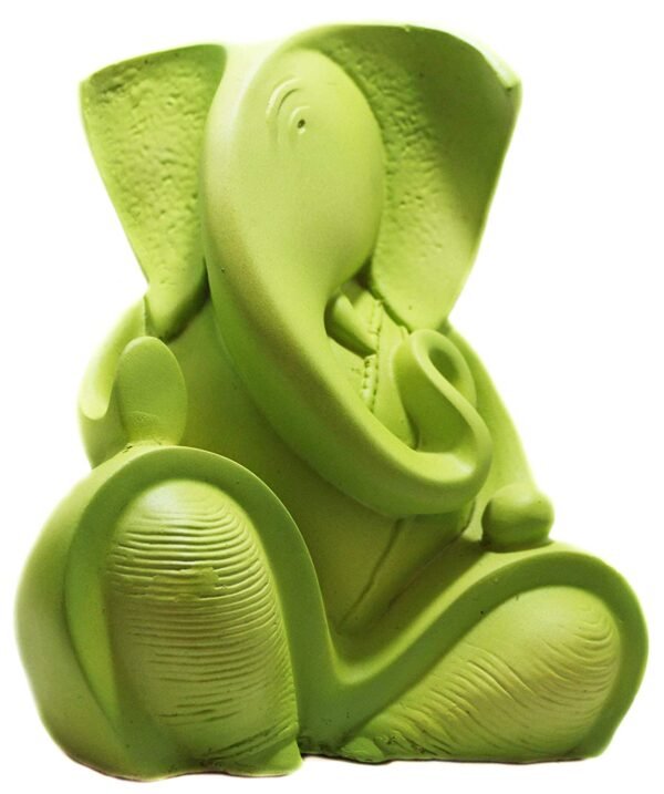 Beckon Venture-Handcrafted Lord Ganesha For Car Dashboard-Green