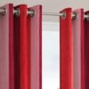 Curtain Decor-Polyester 3D Royal Eyelet Curtain-Red (Pack Of 2)