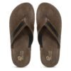 Emosis-Men's Faux Leather Casual Chappal Cum Thong Sandal-Copper