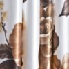 Reyansh Decor-Digital Print Polyester Curtain-Coffee (Pack Of 3)
