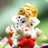 Beckon Venture-Handcrafted Lord Ganesha Statue-White & Red