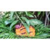Beckon Venture-Handcrafted Cute Stone Prons Shaped Planter-Orange