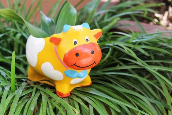 Beckon Venture-Handcrafted Cute Hippo Shaped Planter-Multicolor