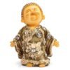 Beckon Venture-Handcrafted Little Baby Monk Laughing Buddha-Brown