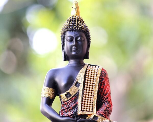 Beckon Venture-Lord Buddha In Meditation Statue-Multicolor