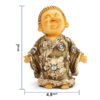 Beckon Venture-Handcrafted Little Baby Monk Laughing Buddha-Brown