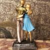 Beckon Venture-Valentine Romentic Love Couple Statue-Multicolor