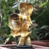 Beckon Venture-Handcrafted Love Couple Showpiece Statue-Golden