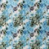 Reyansh Decor-Polyester Floral Grommet Curtain-Aqua (Pack Of 3)