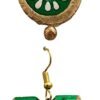 Mukherjee Handicraft-Women's Traditional Terracotta Jewellery Set-Green