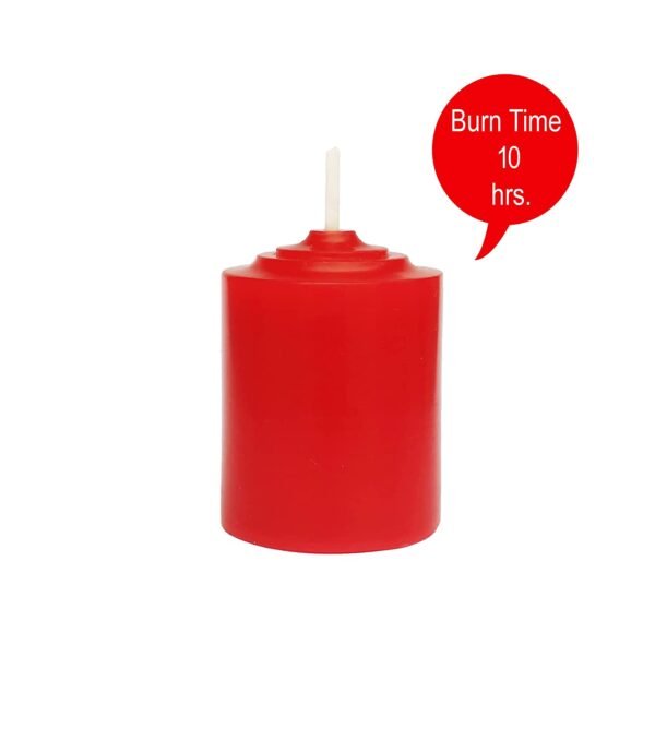 PURE INDIAN CANDLE-Handpourd Forest Scented Rustic Votive Candle-Red