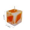 PURE INDIAN CANDLE-Handpourd Sandlewood Scented Wax Candle-Orange (Pack Of 4)
