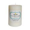 PURE INDIAN CANDLE-Night Blooming Jasmine Fragrance Solid Pillar Candle-White