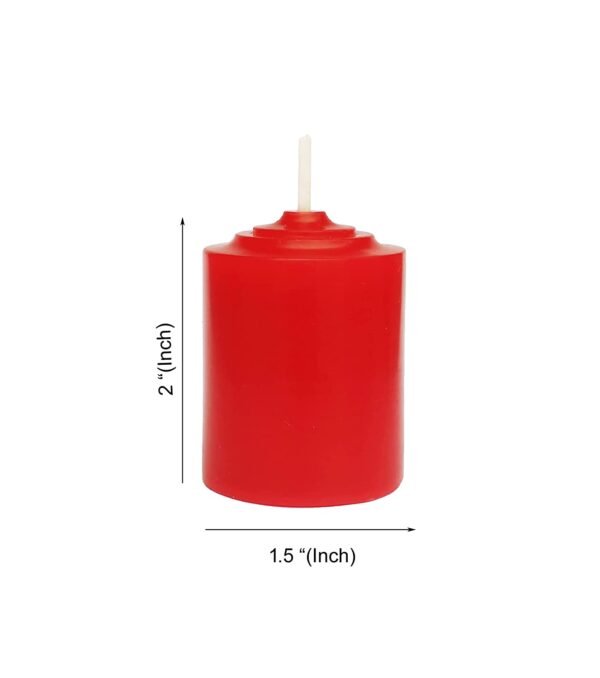 PURE INDIAN CANDLE-Handpourd Forest Scented Rustic Votive Candle-Red