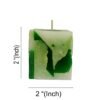 PURE INDIAN CANDLE-Handpourd Forest Scented Wax Candle-Green (Pack Of 4)