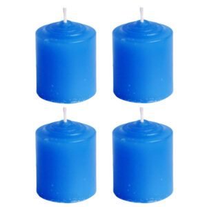 PURE INDIAN CANDLE-Handpourd Forest Scented Rustic Votive Candle-Blue