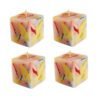 PURE INDIAN CANDLE-Handpourd Forest Scented Wax Candle-Multicolor (Pack Of 4)