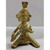 Mukherjee Handicraft-Handcrafted Brass Dhokra Aadivashi Showpiece-Golden