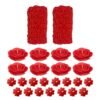SHRADDHA CREATION-Paraffin Wax Pillar & Floating Candles-Red (Pack Of 25)